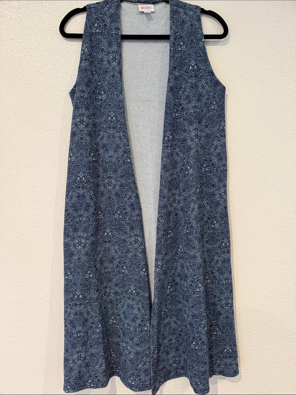 Lularoe Joy Sleeveless Open-Front Long Vest